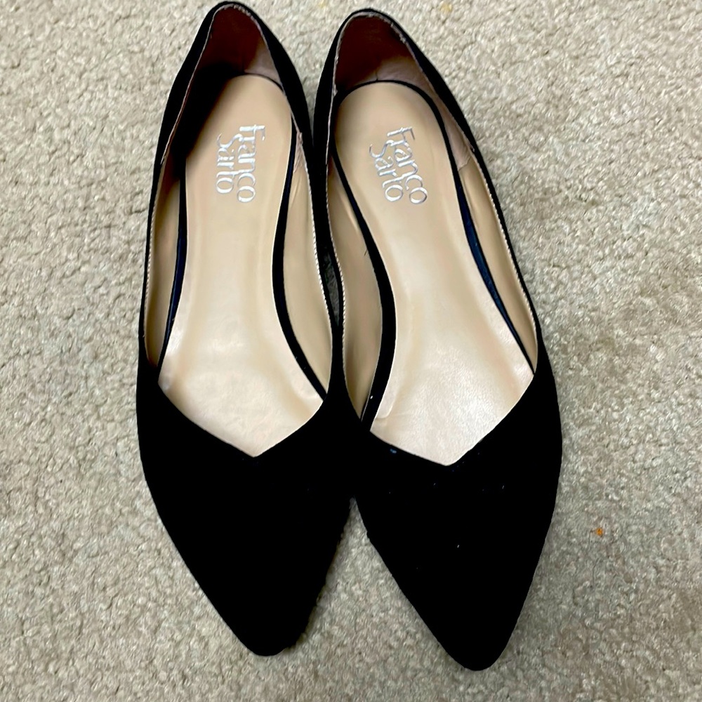 Black Franco Sarto flats